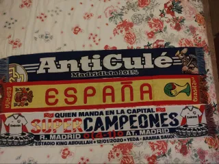 Lote 7 bufandas equipos fútbol