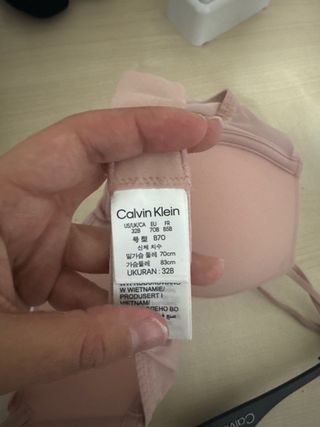 Sujetador push up Calvin Klein rosa