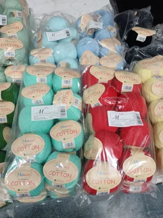 Crochet, ovillos, 50%algodón 50% acrílica