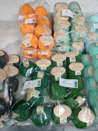 Crochet, ovillos, 50%algodón 50% acrílica