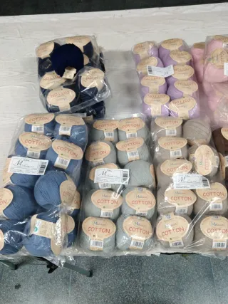 Crochet, ovillos, 50%algodón 50% acrílica