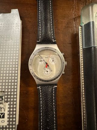 orologio swatch chrono irony aluminium