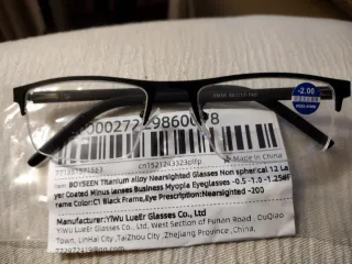 Gafas  para MIOPIA -200