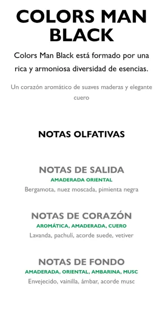 Perfume Benetton Colors Man Black