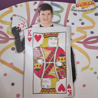 Disfraz Rey de Corazones Talla Única
