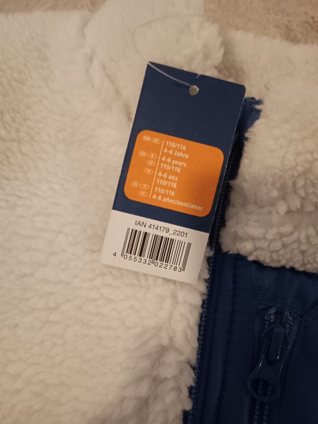 Giacchetta in pile bianca