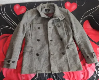 Gabardina chaqueta gris