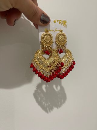 Pendientes Largos gota/flamenca