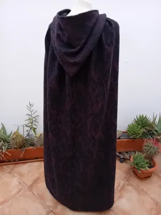 Capa medieval lana mezcla artesanal