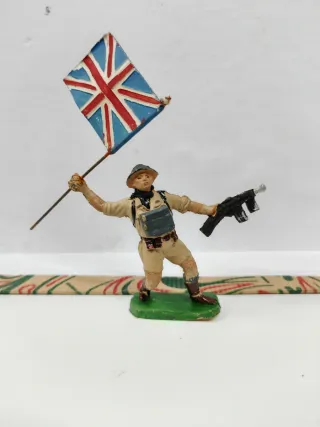 Soldado Británico Jecsan Bandera Años 50