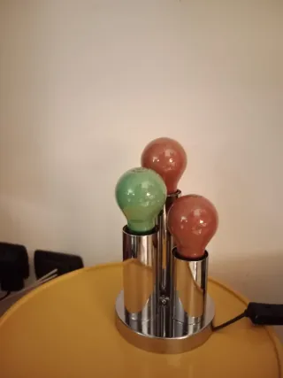 Lampada vintage metallo e vetro