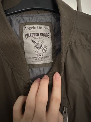 Chaqueta Bomber Angelo Litrico Verde Talla M-L