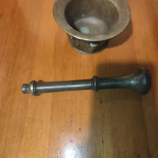 Mortero Almirez Bronce Antiguo S. XVIII-XIX