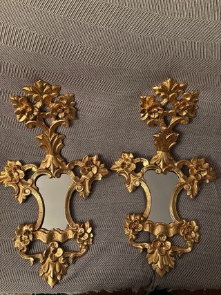 Pareja Espejos Cornucopia Siglo XIX