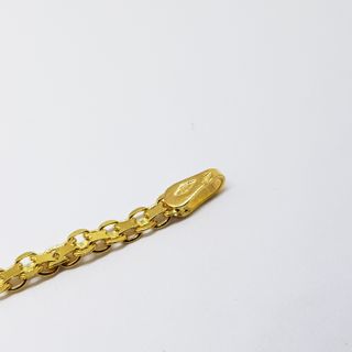 Pulsera 18KT Detalle Cuadrados con Circonitas