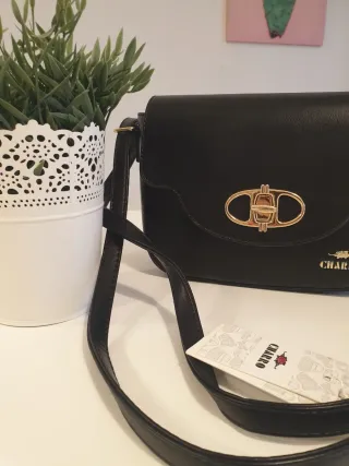 Borsa tracolla Charro nera nuova con cartellino