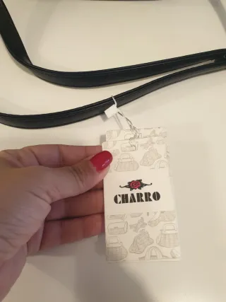 Borsa tracolla Charro nera nuova con cartellino