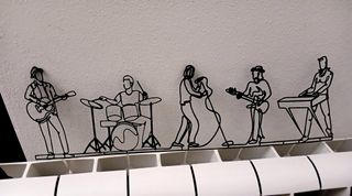 Decorazione Murale Rock Band in Metallo