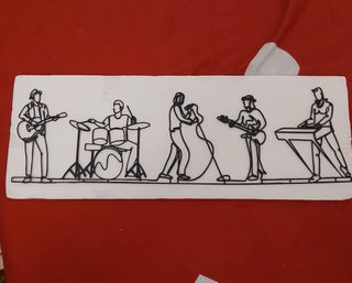 Decorazione Murale Rock Band in Metallo