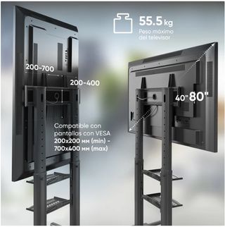 Soporte móvil Onkron para TV 40-80 pulg