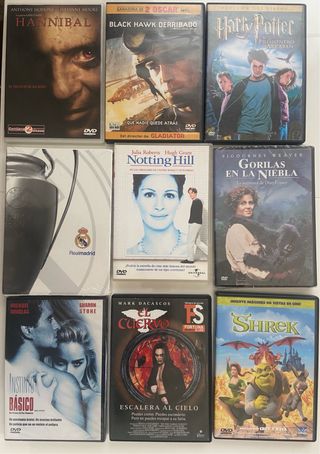 Películas DVD: Hannibal, Gorilas Niebla...