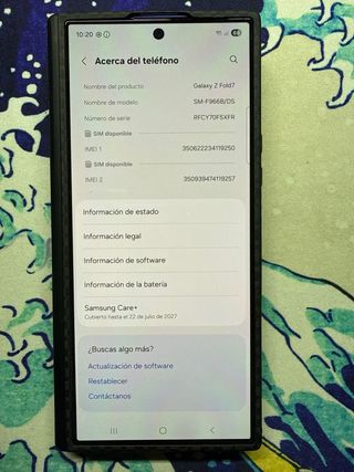 Samsung Z Fold 1 terra. Nuovo, con assicurazione