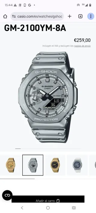 Casio G-Shock acero nuevo