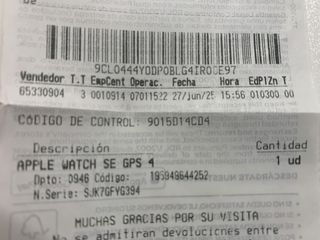 Apple Watch SE 2ª Gen 2025 44mm Medianoche NUEVO