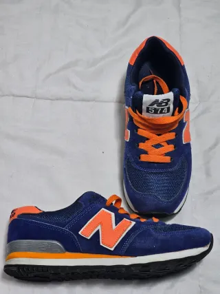 Zapatillas New Balance 574 Azul Naranja