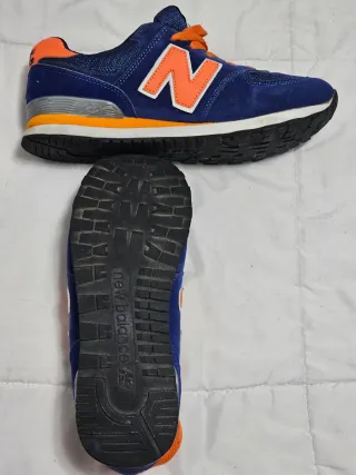 Zapatillas New Balance 574 Azul Naranja