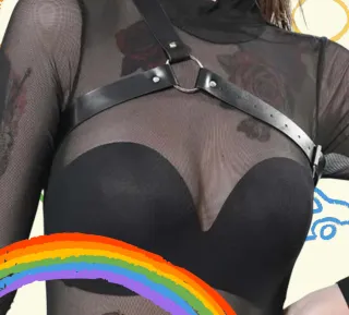 Harness cinghia body cintura corpo Unisex pelle dc