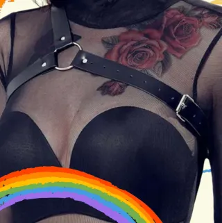 Harness cinghia body cintura corpo Unisex pelle dc