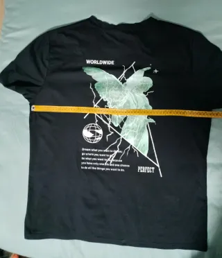 Camiseta negra hombre