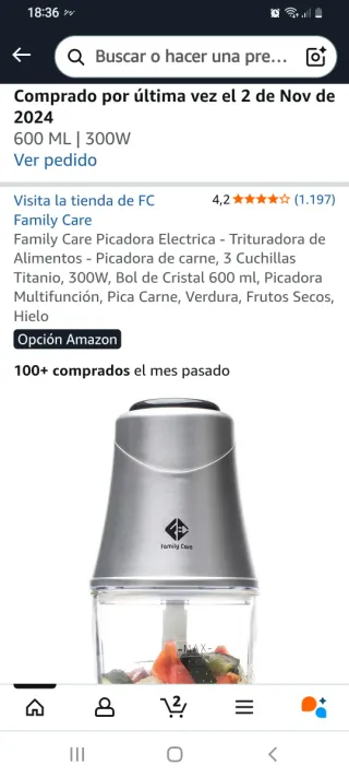 Picadora Eléctrica TITANIUM 3 Cuchillas