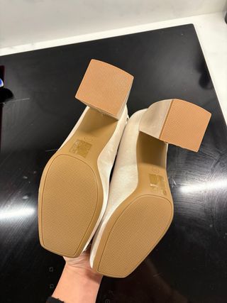 Tacones blancos bailarina talla 39