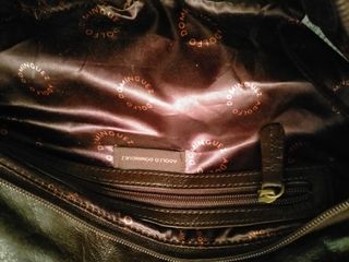 Bolso Adolfo Dominguez con detalles en cuero.