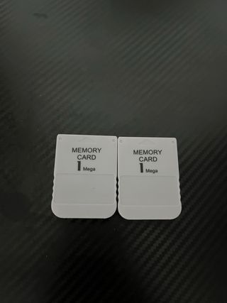 2 Tarjetas Memoria PS1 1MB Nuevas