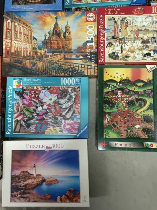 12 Puzzles: 11x1000 piezas, 1x1500 piezas