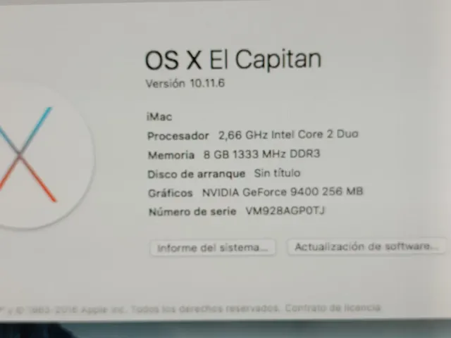 iMac 24 Finales 2009 plata
