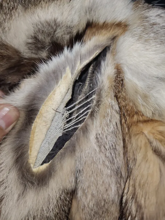 Abrigo de piel auténtica