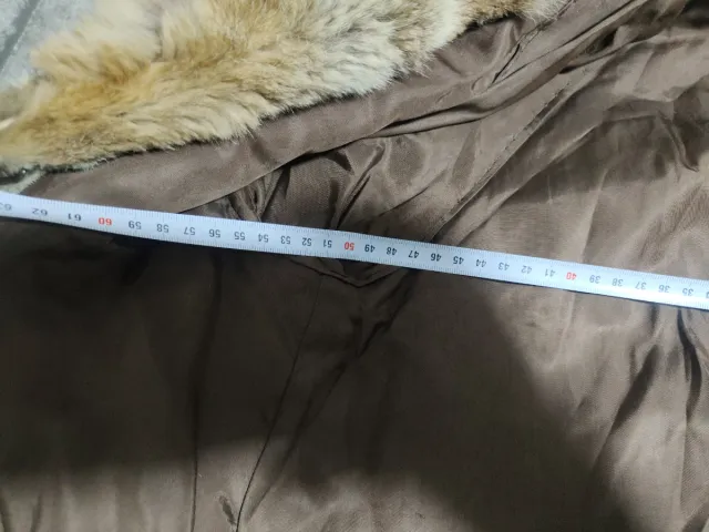 Abrigo de piel auténtica