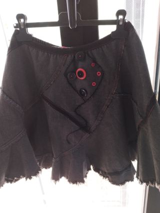 Falda vaquera y falda punto