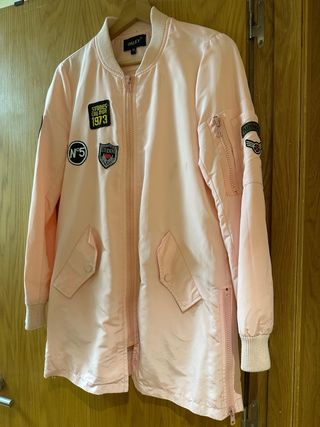 Bomber larga rosa.