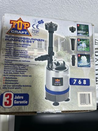 bomba de fuente TOP CRAFT Springbrunnen-Pumpen-Set