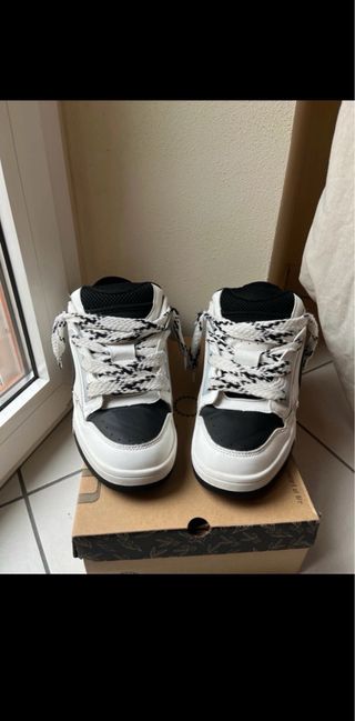 Scarpe uomo sneakers bianche e nere