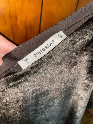 Top de terciopelo negro