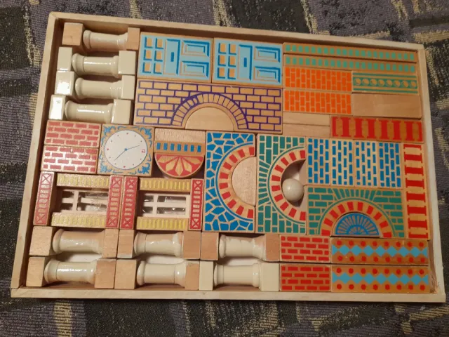 Mattoncini in legno vintage Building Bricks