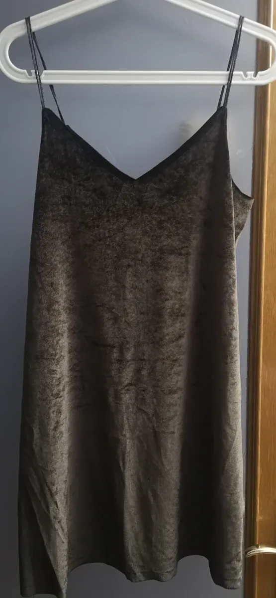 Vestido terciopelo corto Pull&Bear talla L