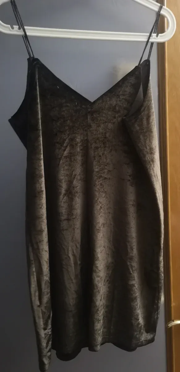 Vestido terciopelo corto Pull&Bear talla L