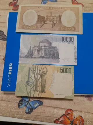 Lotto banconote lira